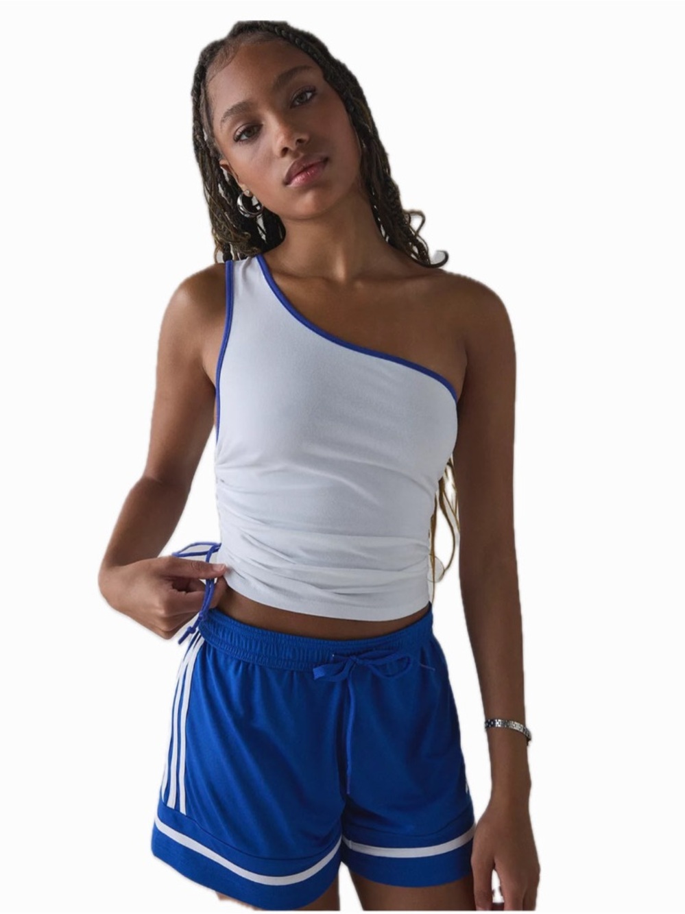 URBAN OUTFITTERS WOMEN XS BEC ONE-SHOULDER TOP